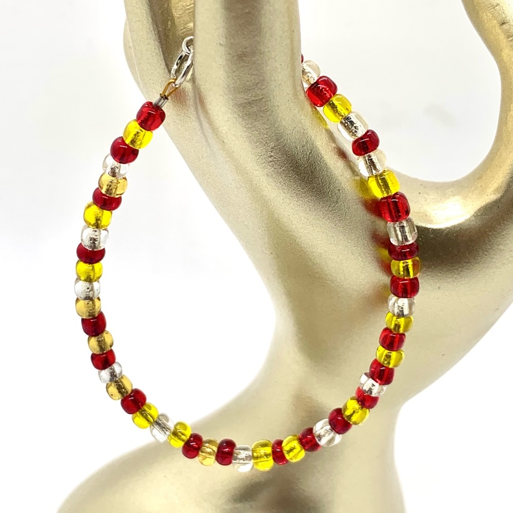 [Strawberry Lemonade] Seed Bead Bracelet❤️💛
